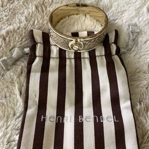 Henri Bendel Snakeskin cuff bracelet